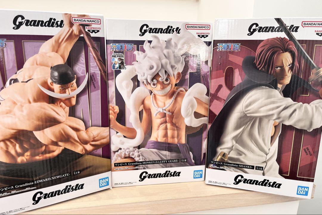 ワンピース　Grandista 白ひげ　シャンクス　フィギュア　3体×2セット ワンピース フィギュア 白ひげ 赤髪のシャンクス セット - メルカリ