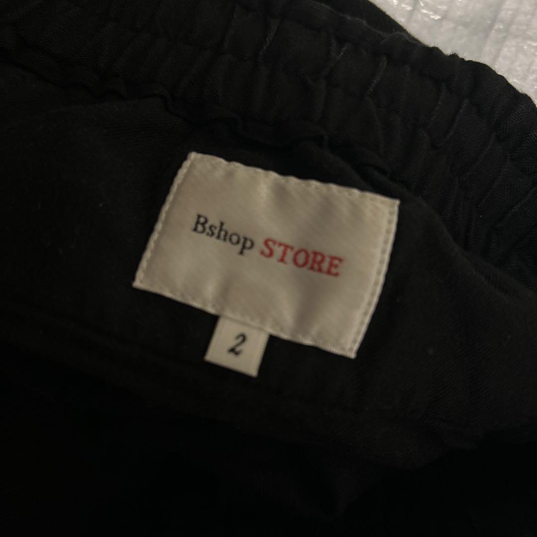 Bshop ビショップ リネンブレンド イージーパンツ ブラック eeetasmaniaexpo.com.au