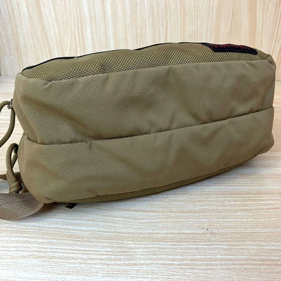 希少】BRIEFING DOUBLE ZIP POUCH USA製 コヨーテ メンズ