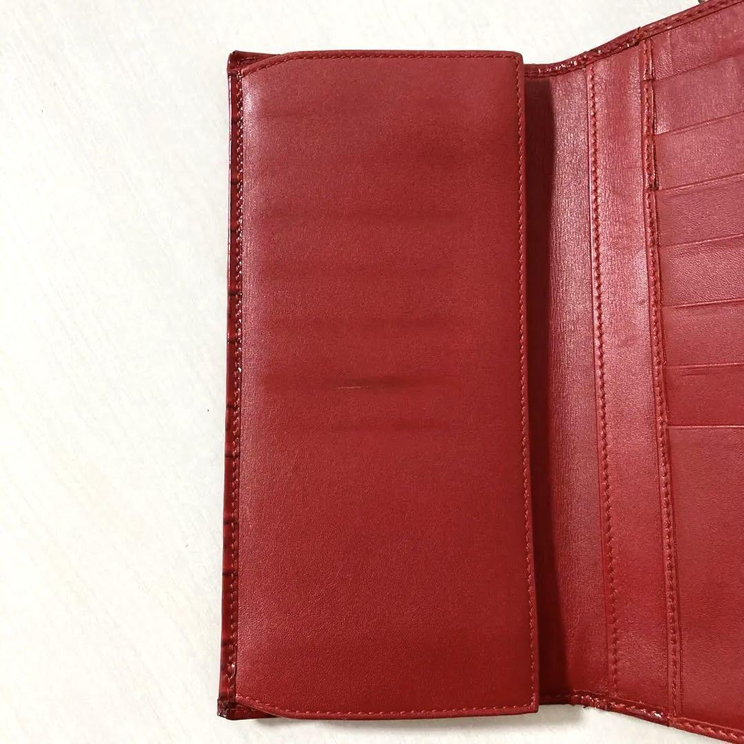 【美品】GUCCI マイクログッチシマ ラブリーハート 長財布 エナメルレザー