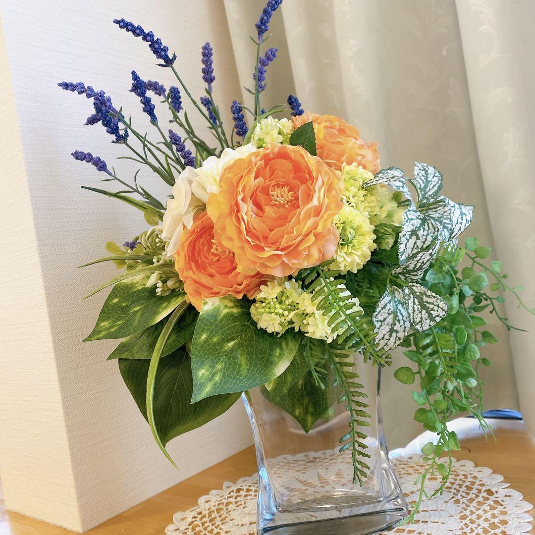 ❤︎フラワーアレンジ❤︎アーティフィシャルフラワー フラワーリース