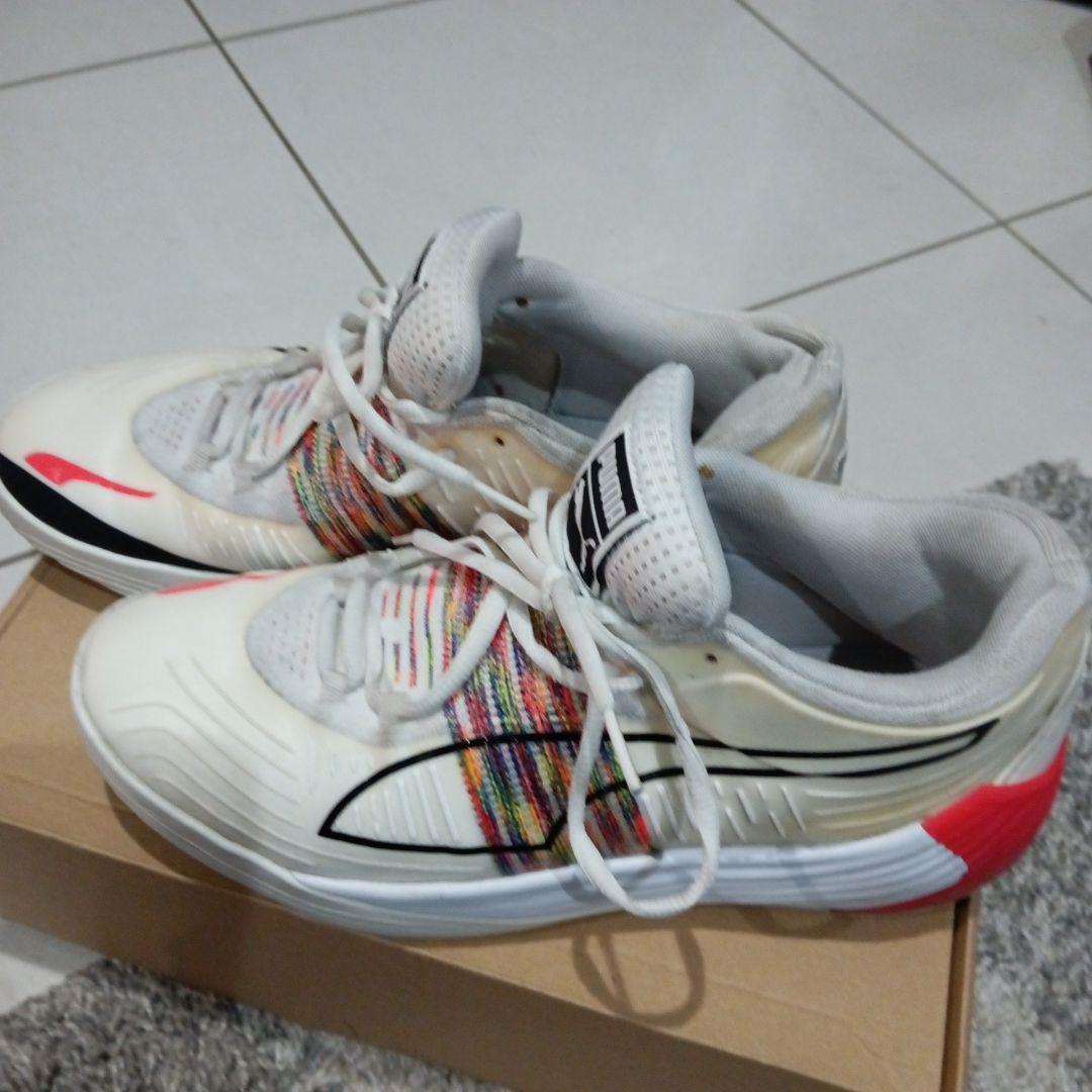 PUMA ストライプメッシュスニーカー27サイズ