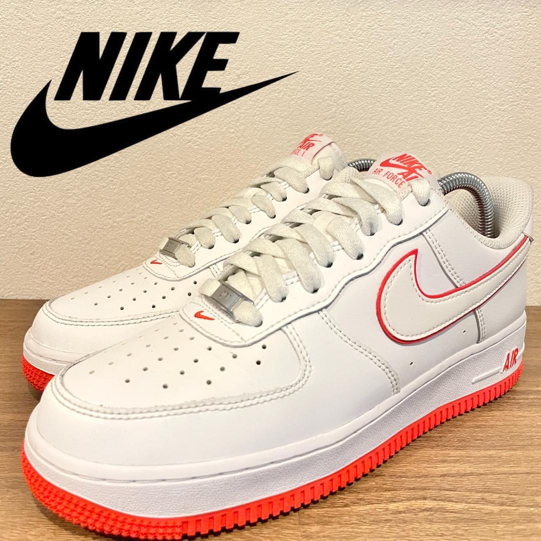 NIKE AIR FORCE 1 \'07 WHITE PICANTE RED