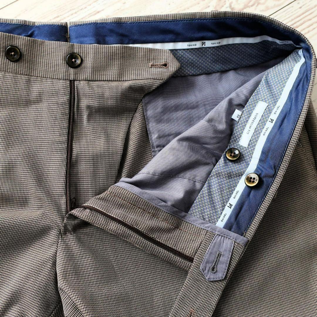 新品 PT TORINO コットンスラックス スリムスキニー マイクロ 54