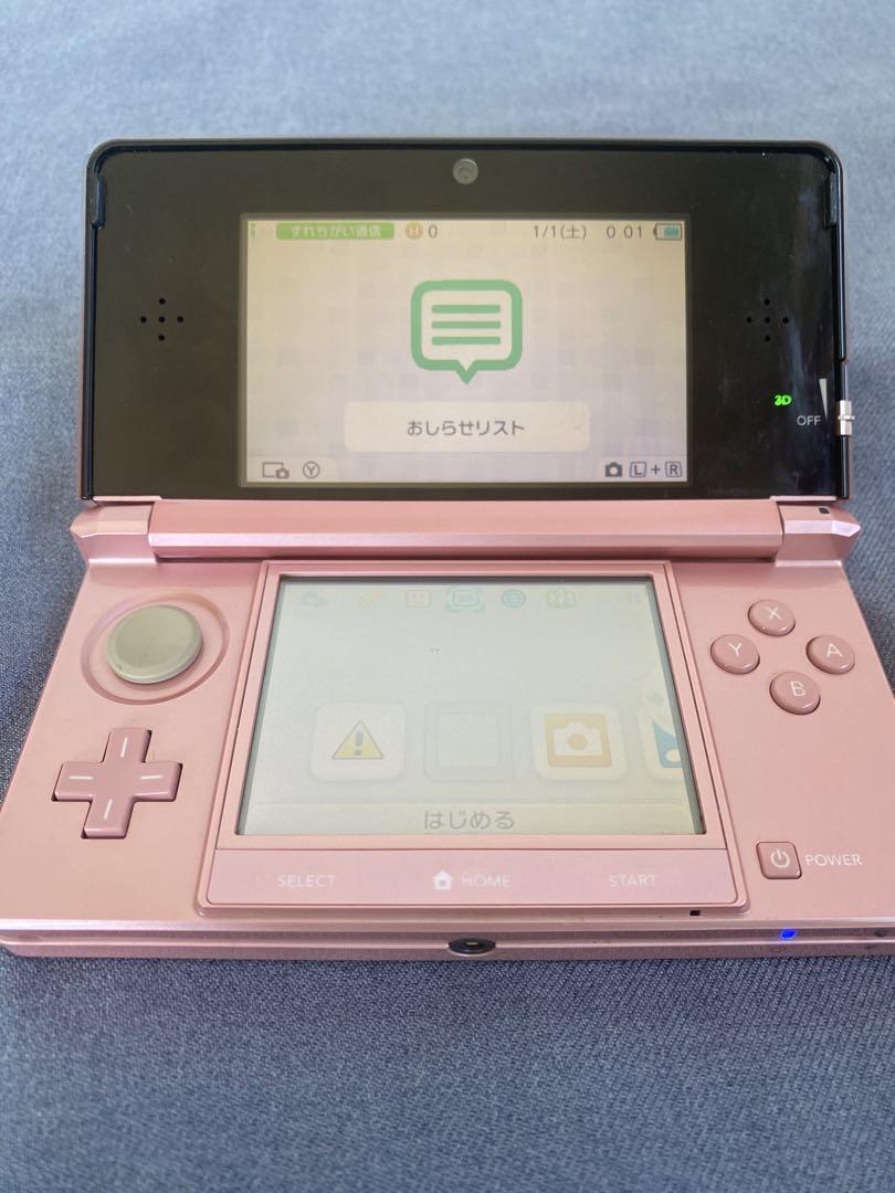 美品】 Nintendo 3DS本体 ピンク+sdカード+充電器 - メルカリ