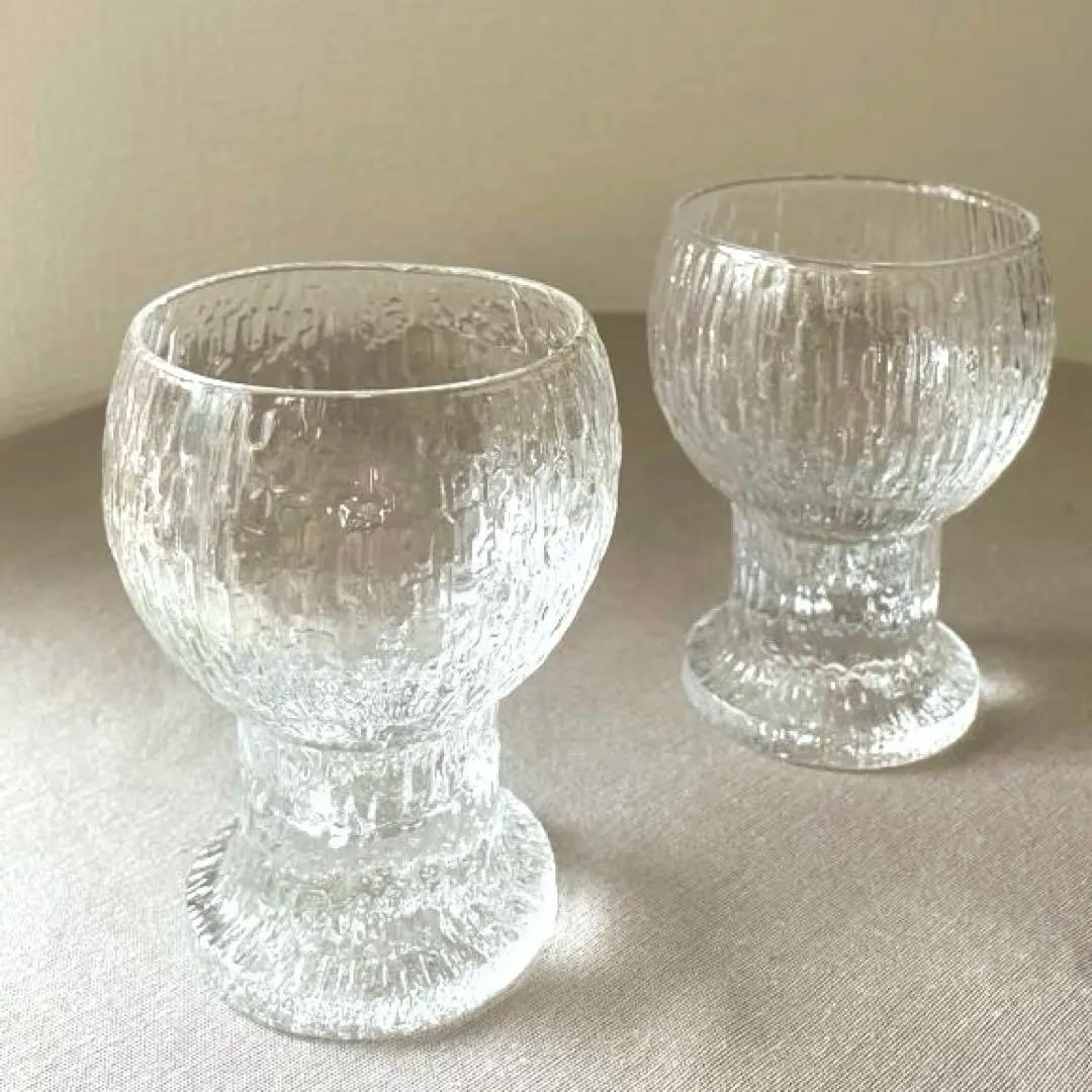 iittala ケッケリト ヴィンテージ ワイングラス 2個 北欧 インテリア