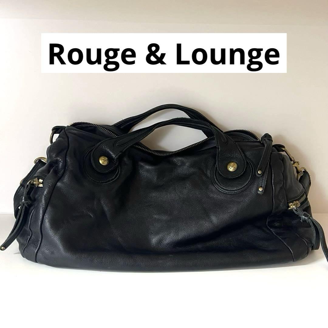 Rouge & Lounge ルージュ&ラウンジ 黒レザー　バッグ　韓国