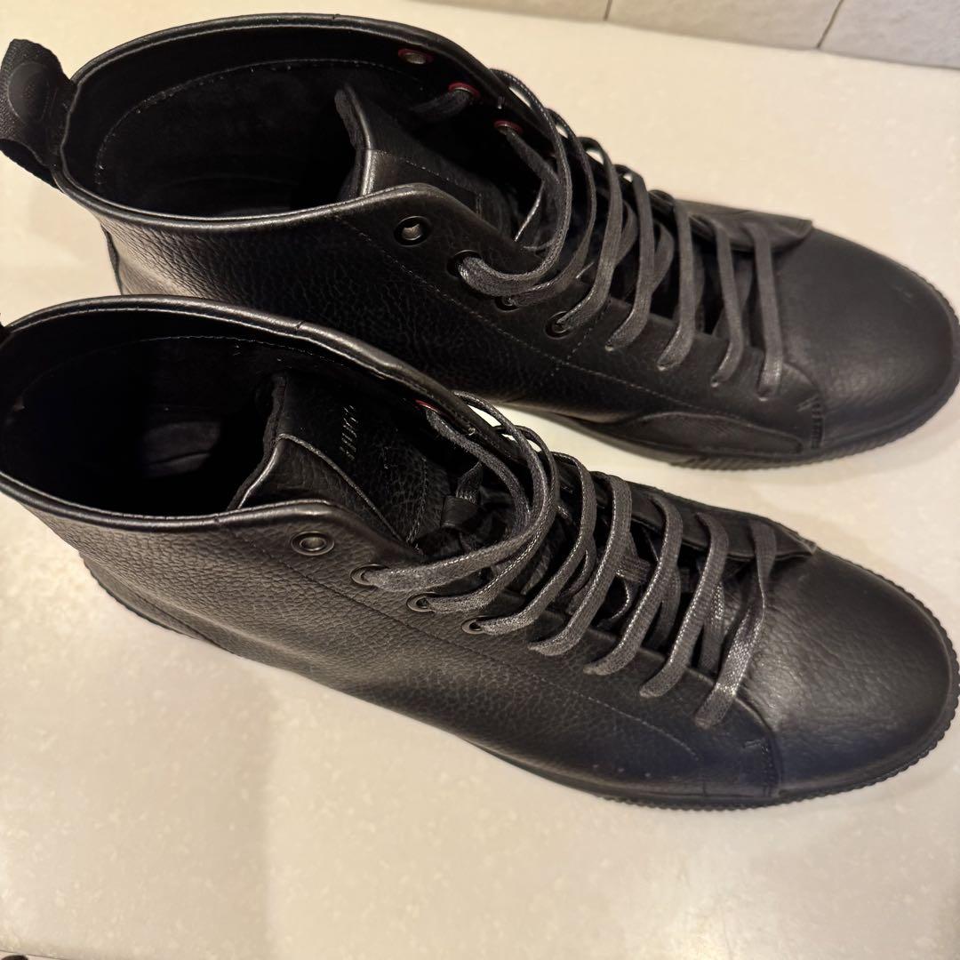 HUGO 本革　ハイカットスニーカー EU43 極美品