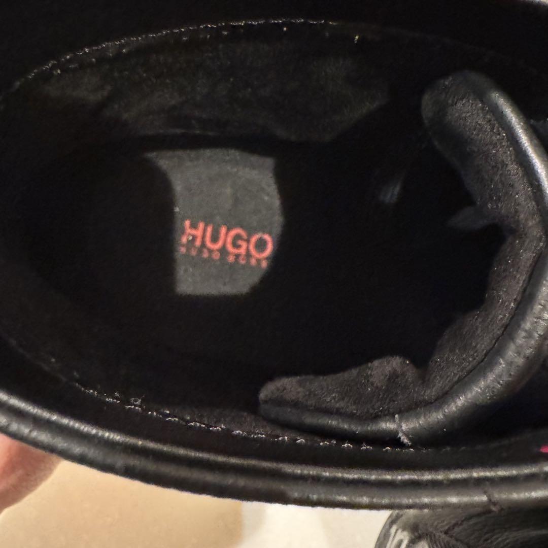 HUGO 本革　ハイカットスニーカー EU43 極美品