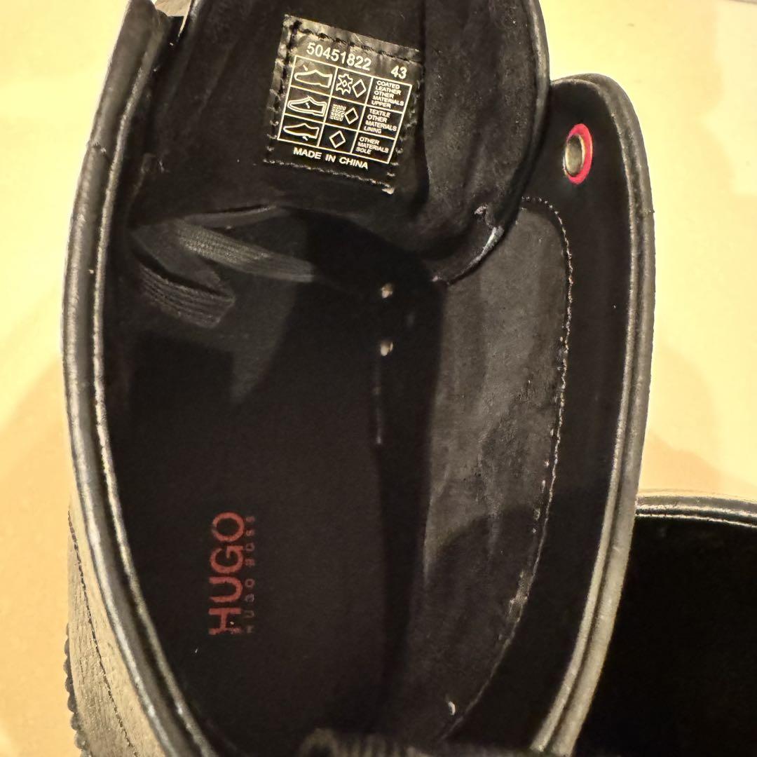 HUGO 本革　ハイカットスニーカー EU43 極美品