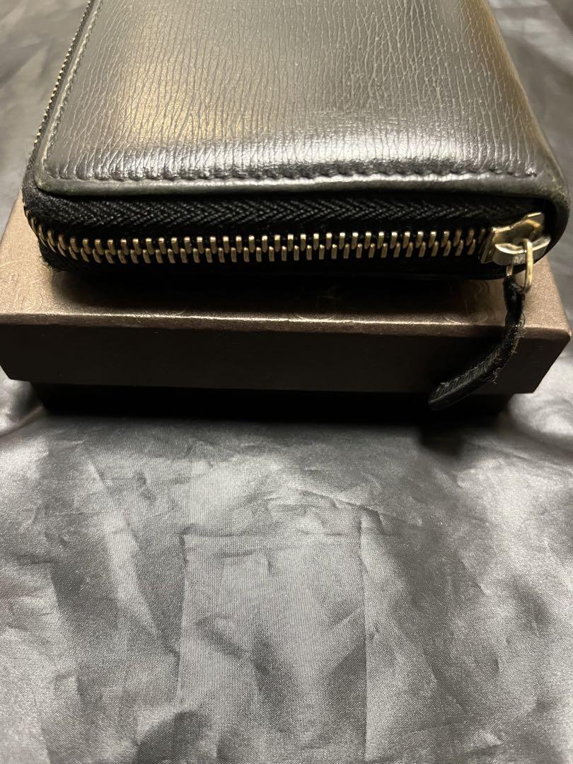 グ*ー様 GUCCI ブラックレザー 長財布