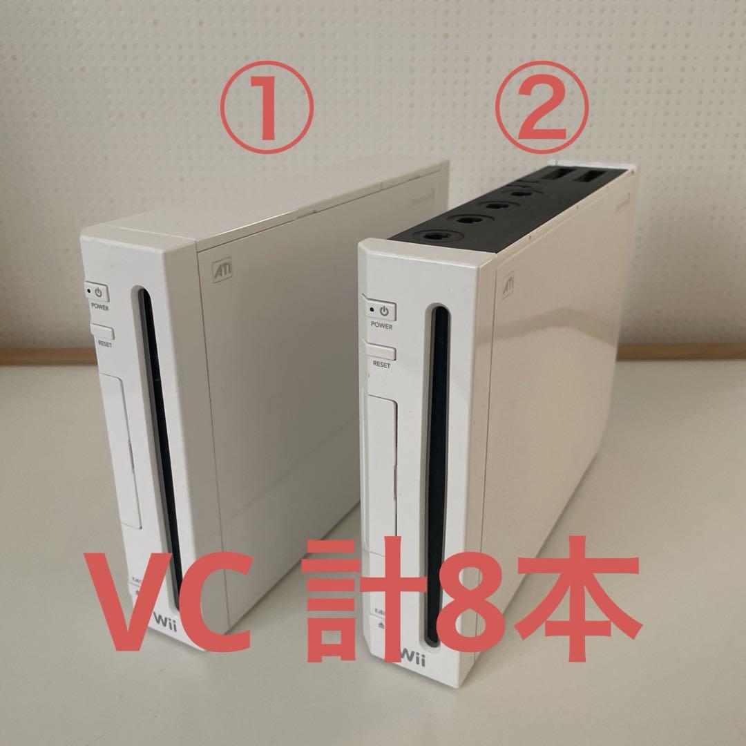 Wii 本体　2台　VC バーチャルコンソール　計8本　ジャンク