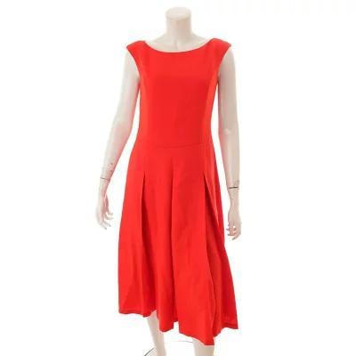 定価136,】美品☆FOXEY/ノースリーブワンピースブラック38