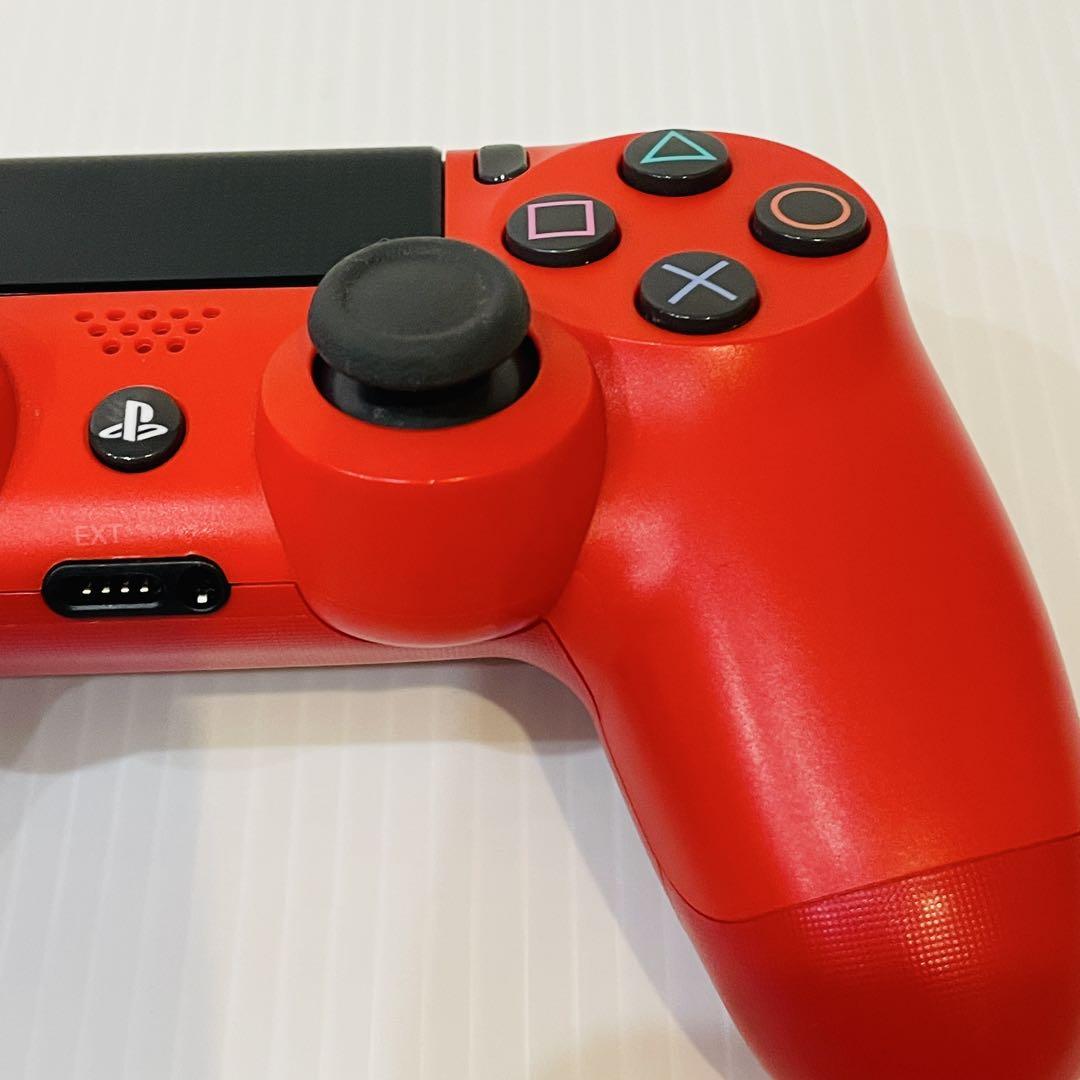 PS4 コントローラー DUALSHOCK4純正 レッド - メルカリ