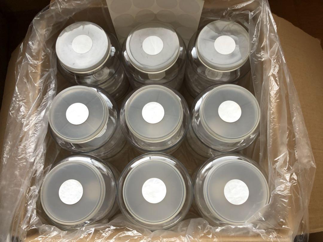 昆虫成虫&幼虫飼育用　硬質クリアボトル　2300cc 18pcsセット①
