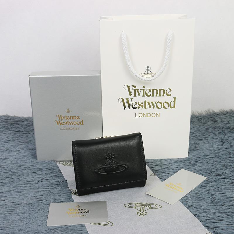 Vivienne Westwood ☆三つ折り財布 ☆黒・箱付