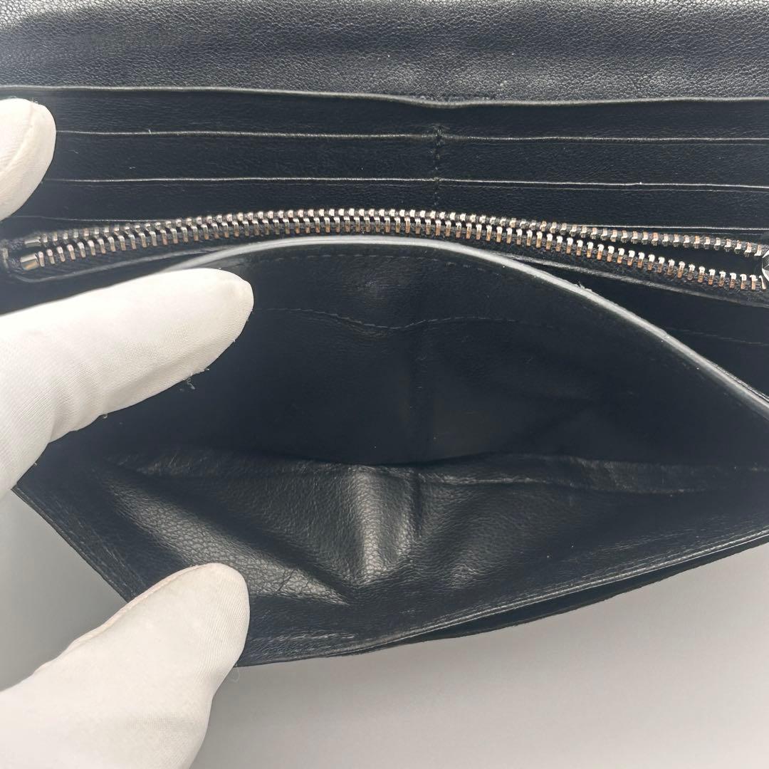 【良品】ボッテガヴェネタ 長財布 イントレチャート ブラック ヴィンテージ 【良品】ボッテガヴェネタ 長財布 イントレチャート ブラック ヴィンテージ