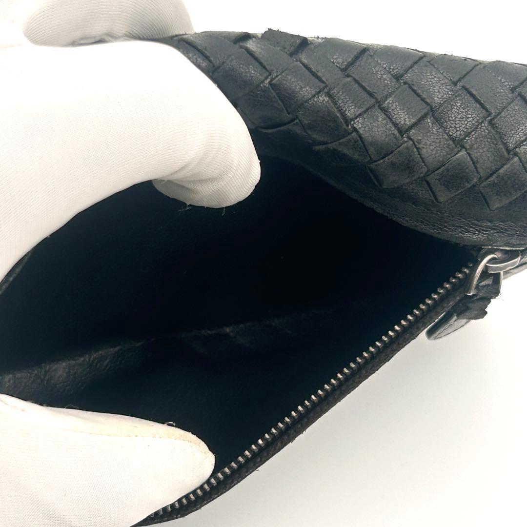 【良品】ボッテガヴェネタ 長財布 イントレチャート ブラック ヴィンテージ 【良品】ボッテガヴェネタ 長財布 イントレチャート ブラック ヴィンテージ