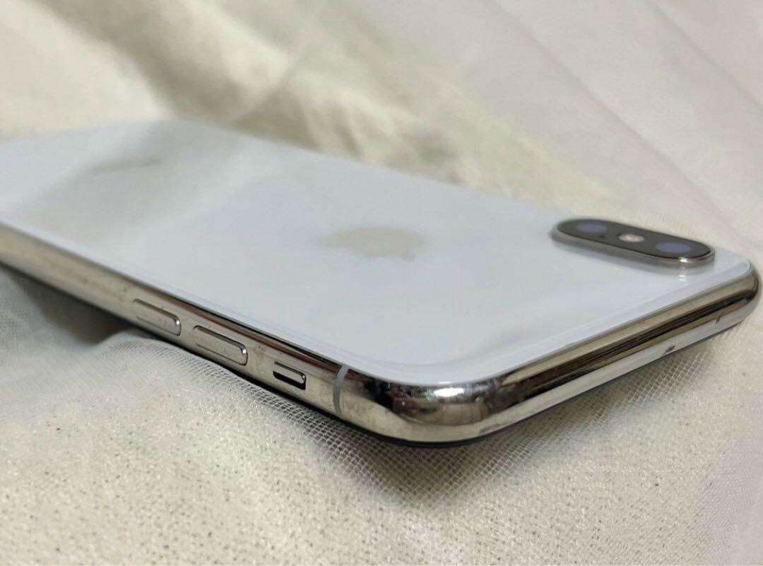 iPhone X 256 GB Silver SIM フリー 美品