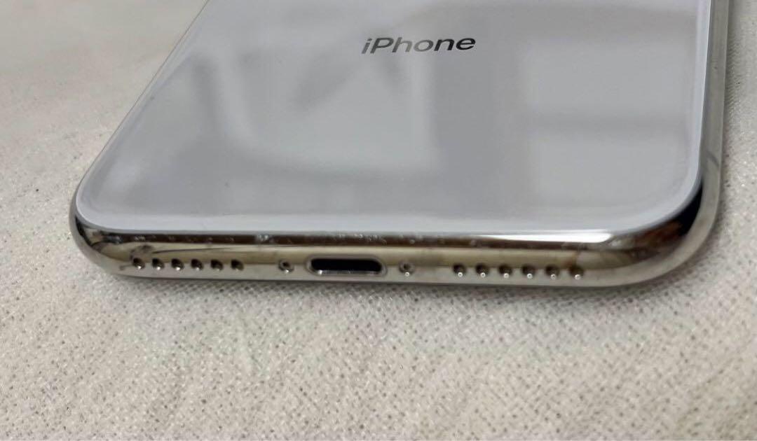 iPhone X 256 GB Silver SIM フリー 美品