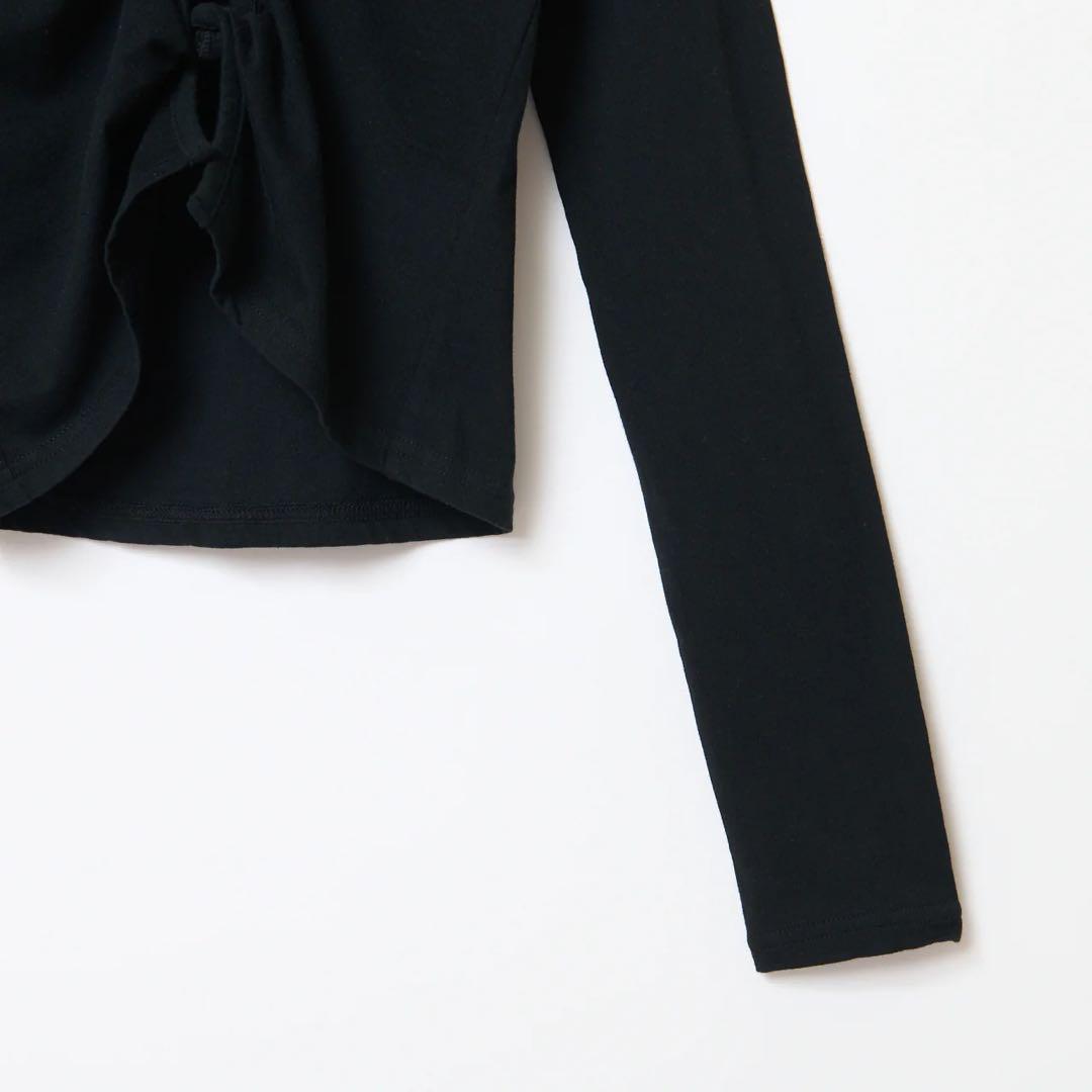 美品 シシクイ THE SHISHIKUI Twist BLACK ブラック トップス