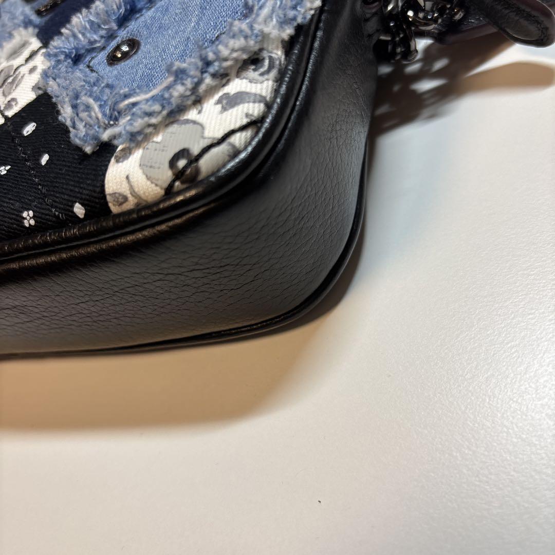 未使用 COACH コーチ キルトパッチワークデニム 2way クロス 未使用 COACH コーチ キルトパッチワークデニム 2way クロス