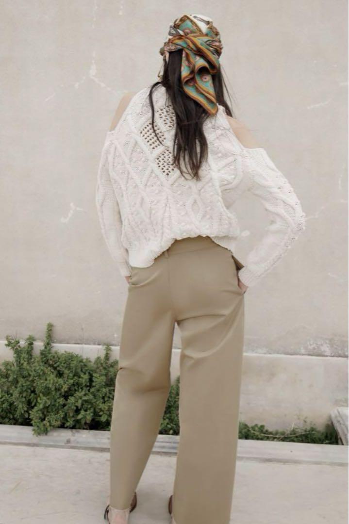 新品ZARA アシンメトリーウエストパンツS - メルカリ