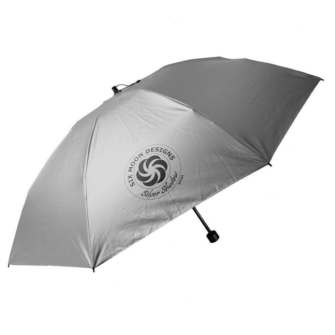 シックスムーンデザインズ シルバーシャドーミニ 折りたたみ傘 EVAハンドル