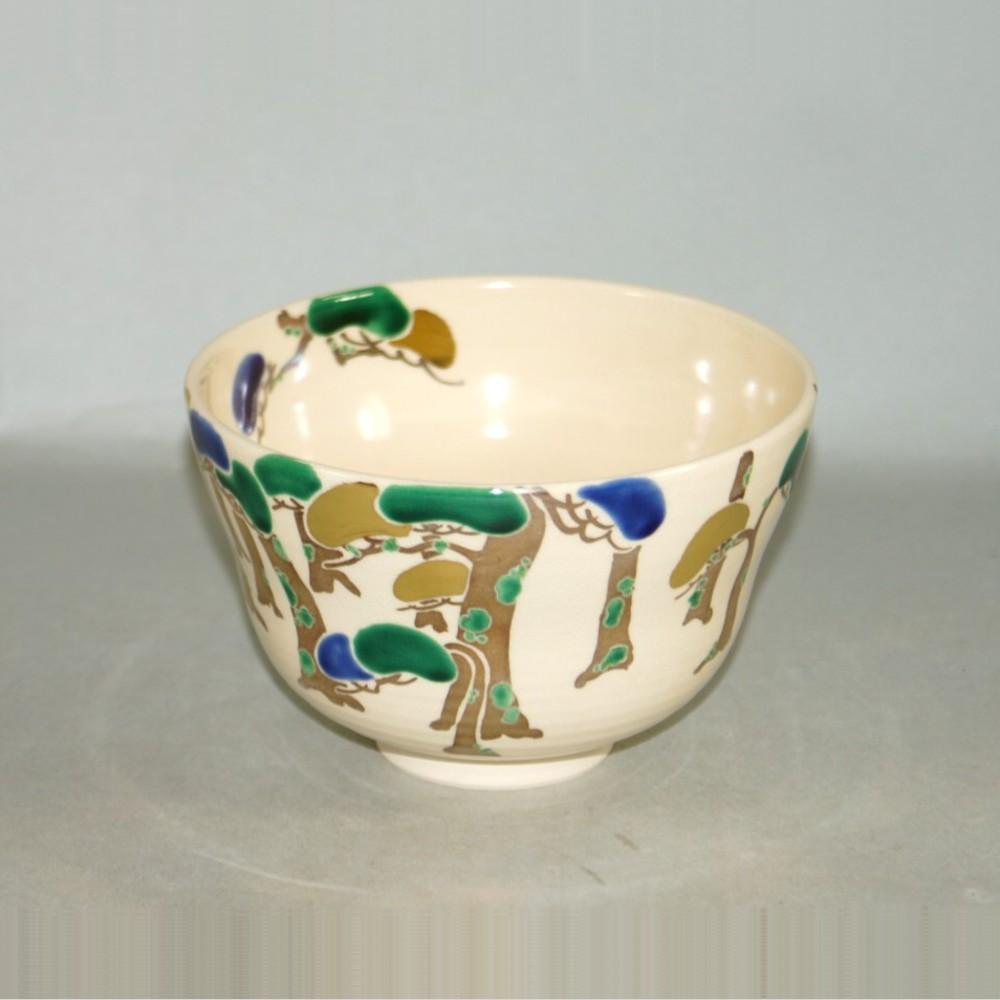 色絵松茶碗 藤谷芳山作118cfad
