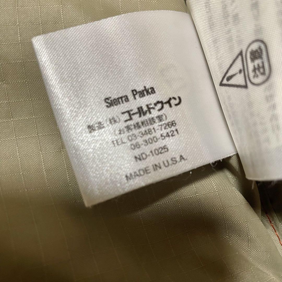 希少THE NORTH FACE シエラ USA製 茶タグ ダウンジャケット肉厚