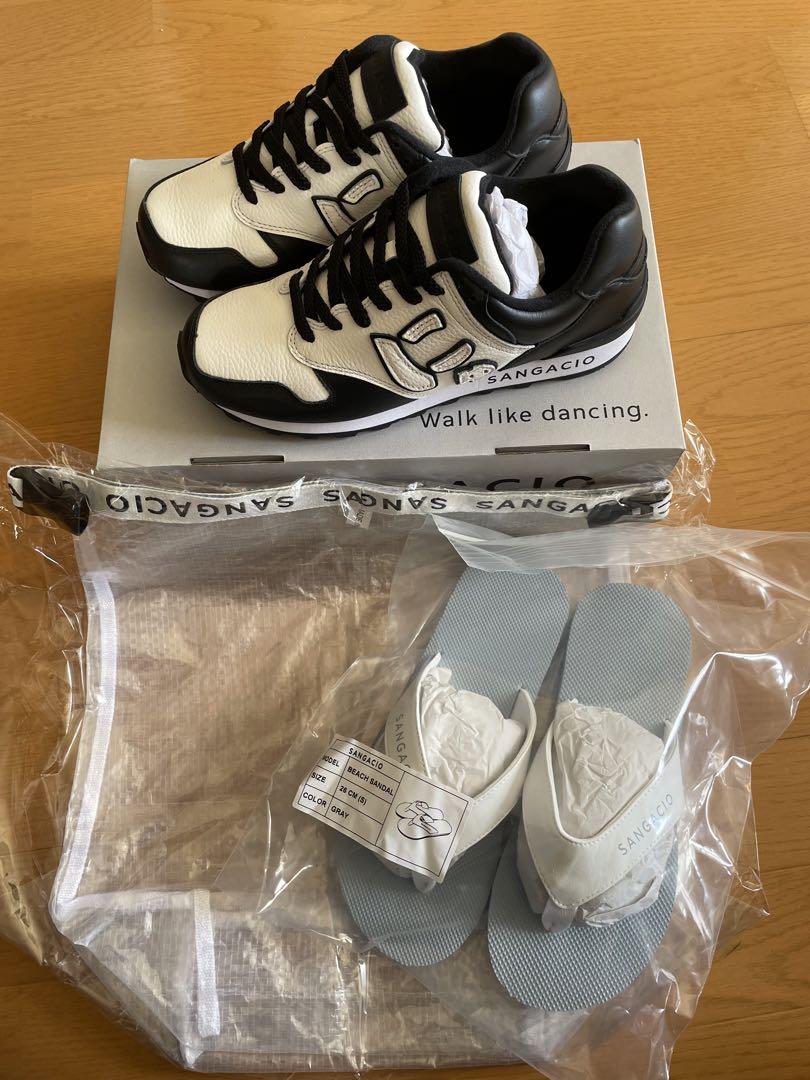 にゅ～ず『WHITE/BLACK』にゅ〜ずスニーカーSANGACIO サンガチオ