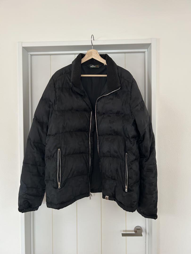 A BATHING APE ブラックダウンジャケット 定価約60,000円