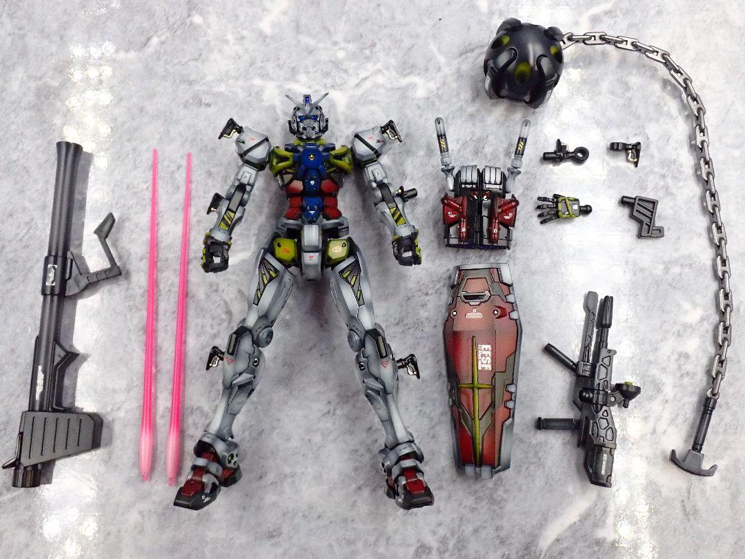 HG ジークアクス 白いガンダム(元は赤いガンダム) ガンプラ 全塗装 完成品