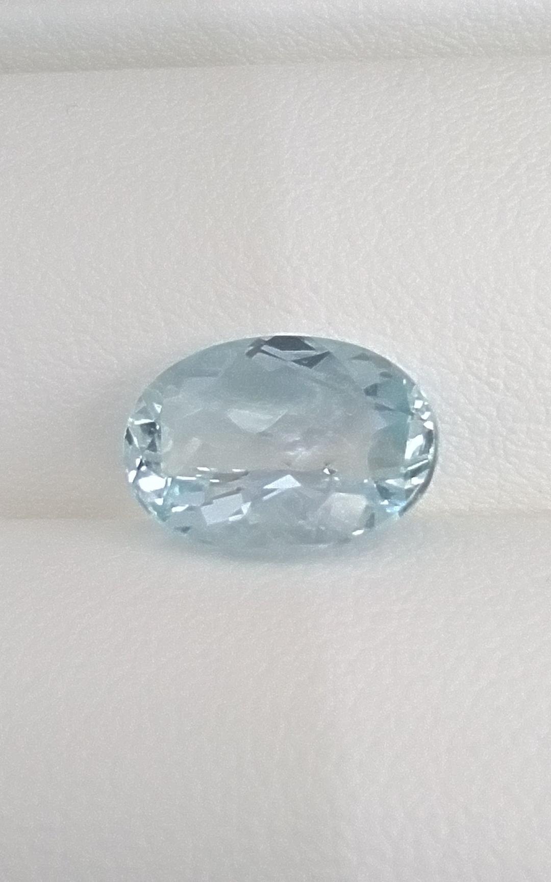 破格‼️天然アクアマリンルース 3.674ct ソーティング付き 上品なスタイル