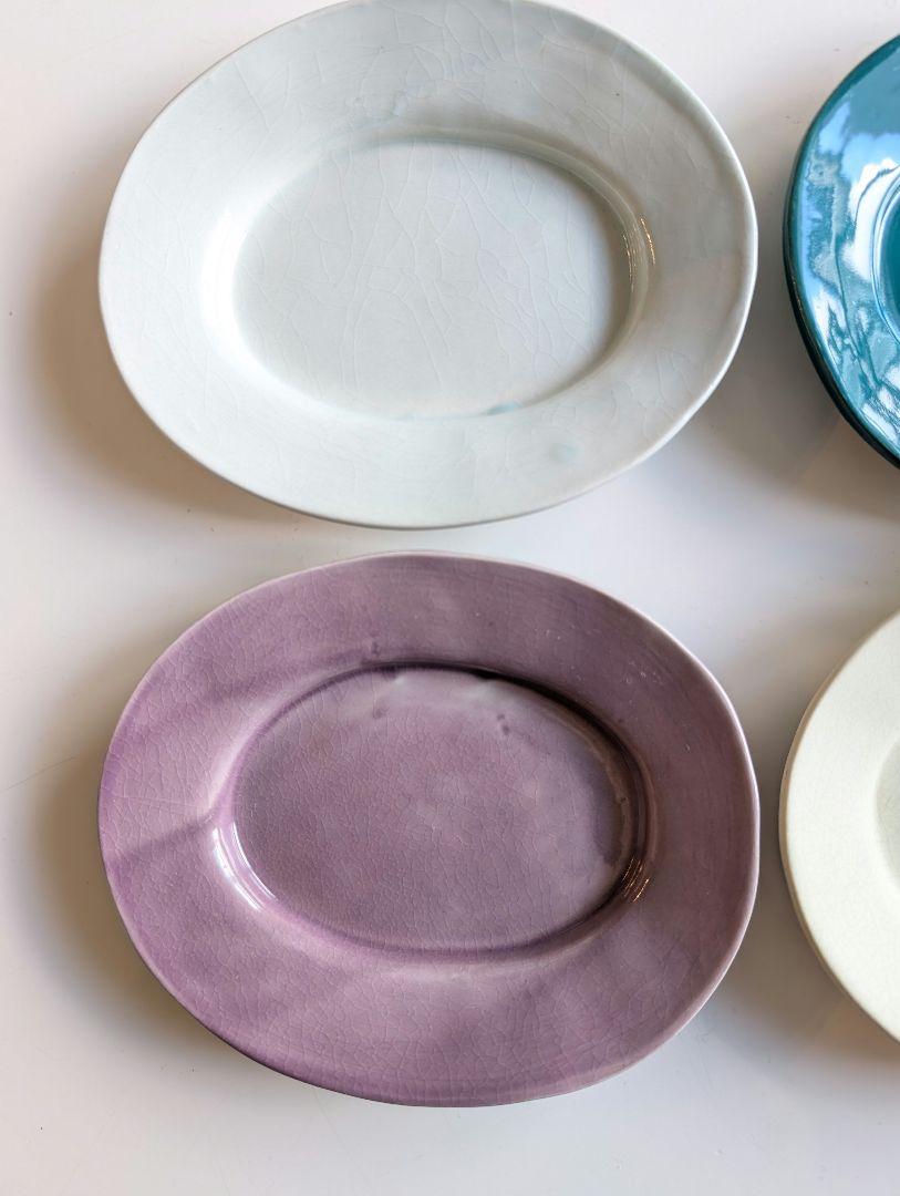 4 Gien belle ile ジアン プレート 大皿 オーバル 展示保管品