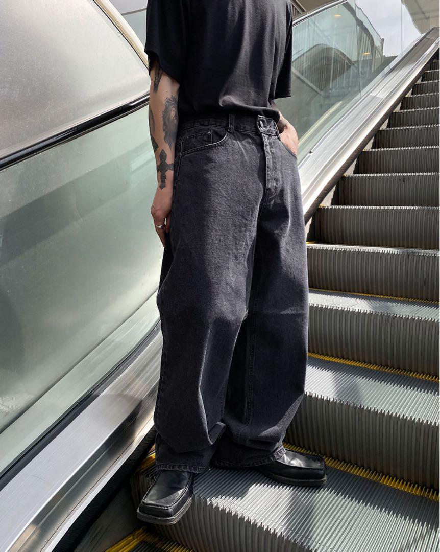 超美品 即完 HOLY IN CODE 8813 denim ワイド デニム