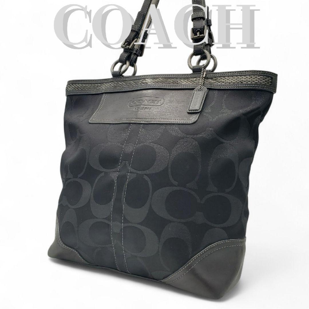 COACH トートバッグ シグネチャー キャンバス A4可 大容量