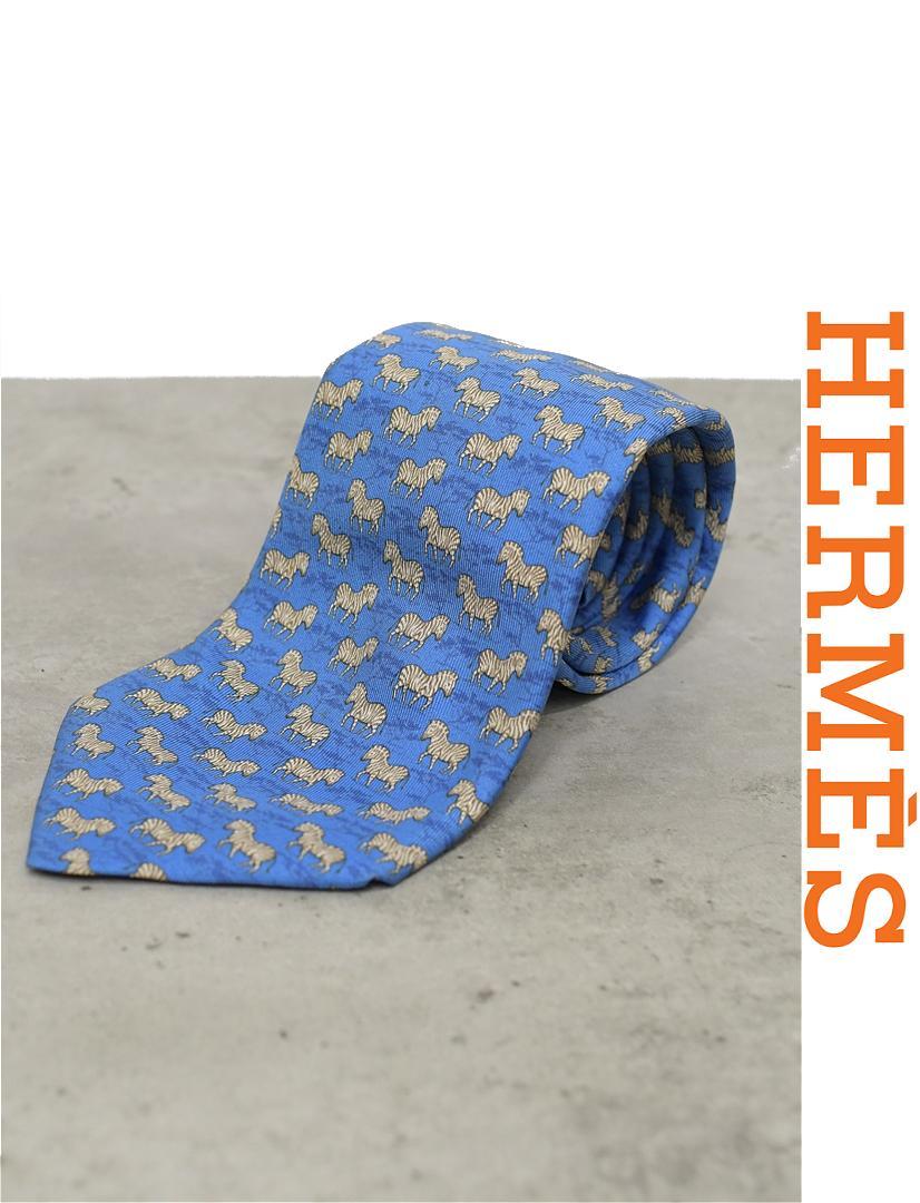 HGA-Y068/フランス製 HERMES 7110OA ネクタイ 剣先幅8cm