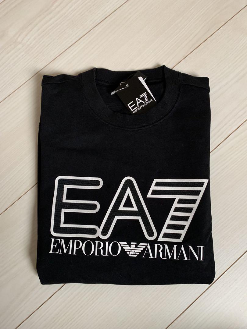 EA7 Emporio Armani ブラック スウェット Sサイズ