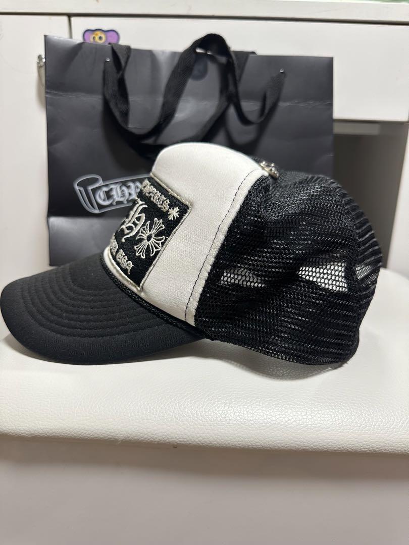Chrome Hearts トラッカーキャップ ホワイト/ブラック