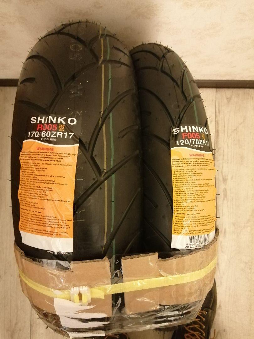 シンコー 005　バイク　タイヤ 120/70R17 170/60R17　未使用