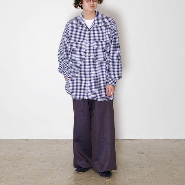 FREE SIZE人気絶頂Marvine Pontiak shirt makers ギンガム 21SS シャツ 色々な 美品 Marvine Pontiak Shirt Makers パジャマパンツ スラックス