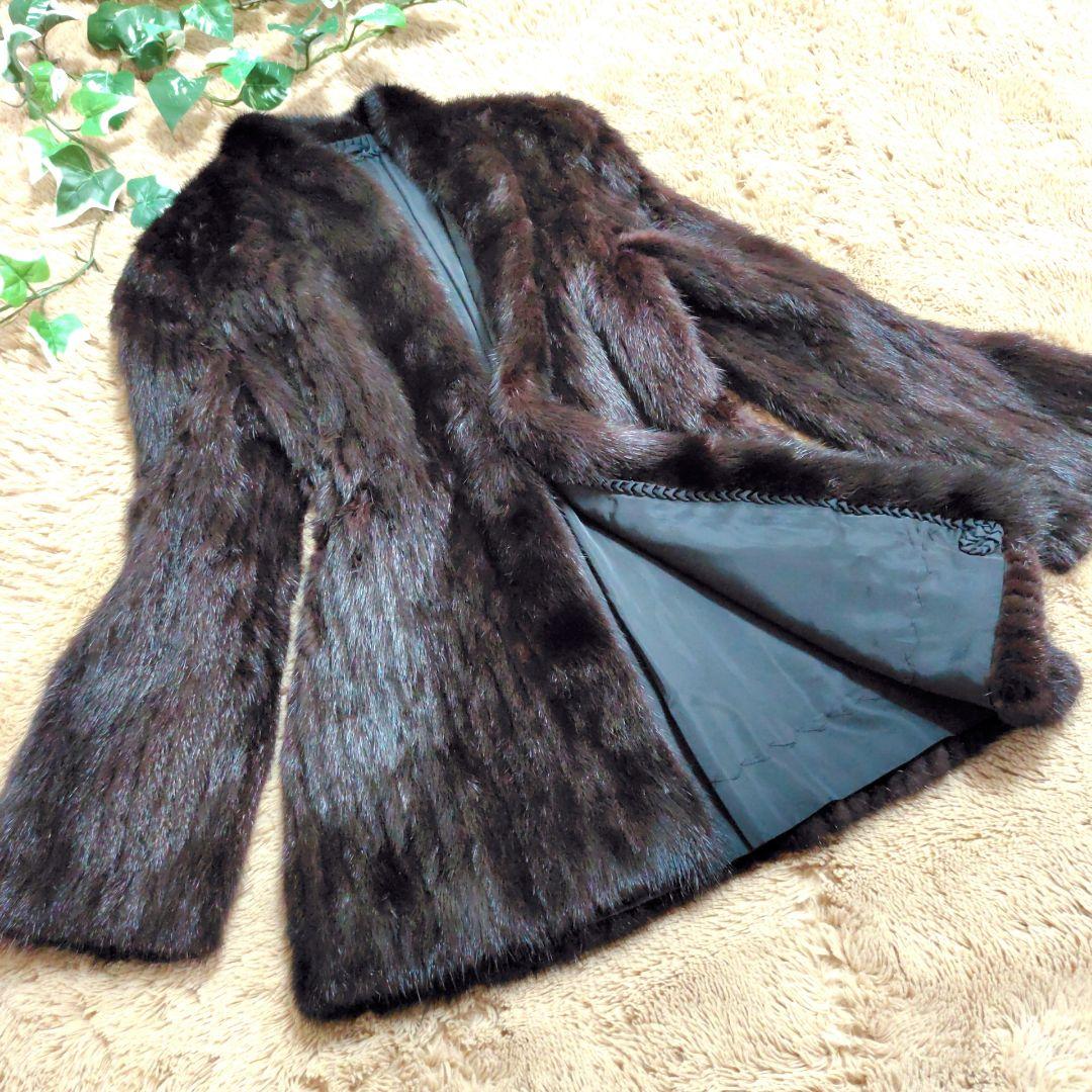 ⭐極美品⭐☆SAFURON☆ミンク　リアルファー　焦茶　レディース　サイズ11♡ 