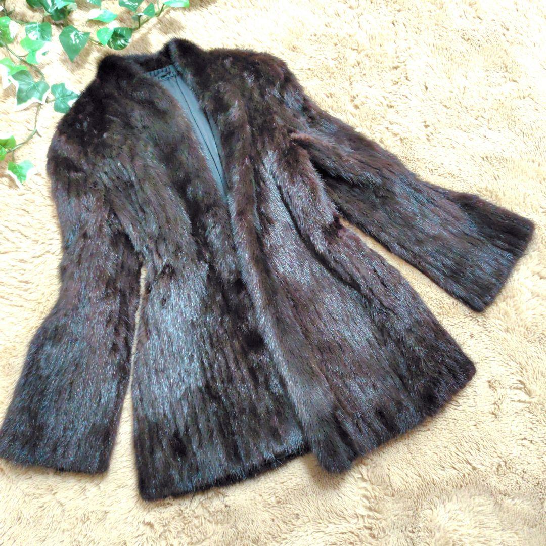 ⭐極美品⭐☆SAFURON☆ミンク　リアルファー　焦茶　レディース　サイズ11♡ 