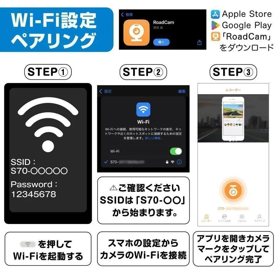 アクションカメラ ウェアラブルカメラ ビデオカメラ 小型 wi-fi白
