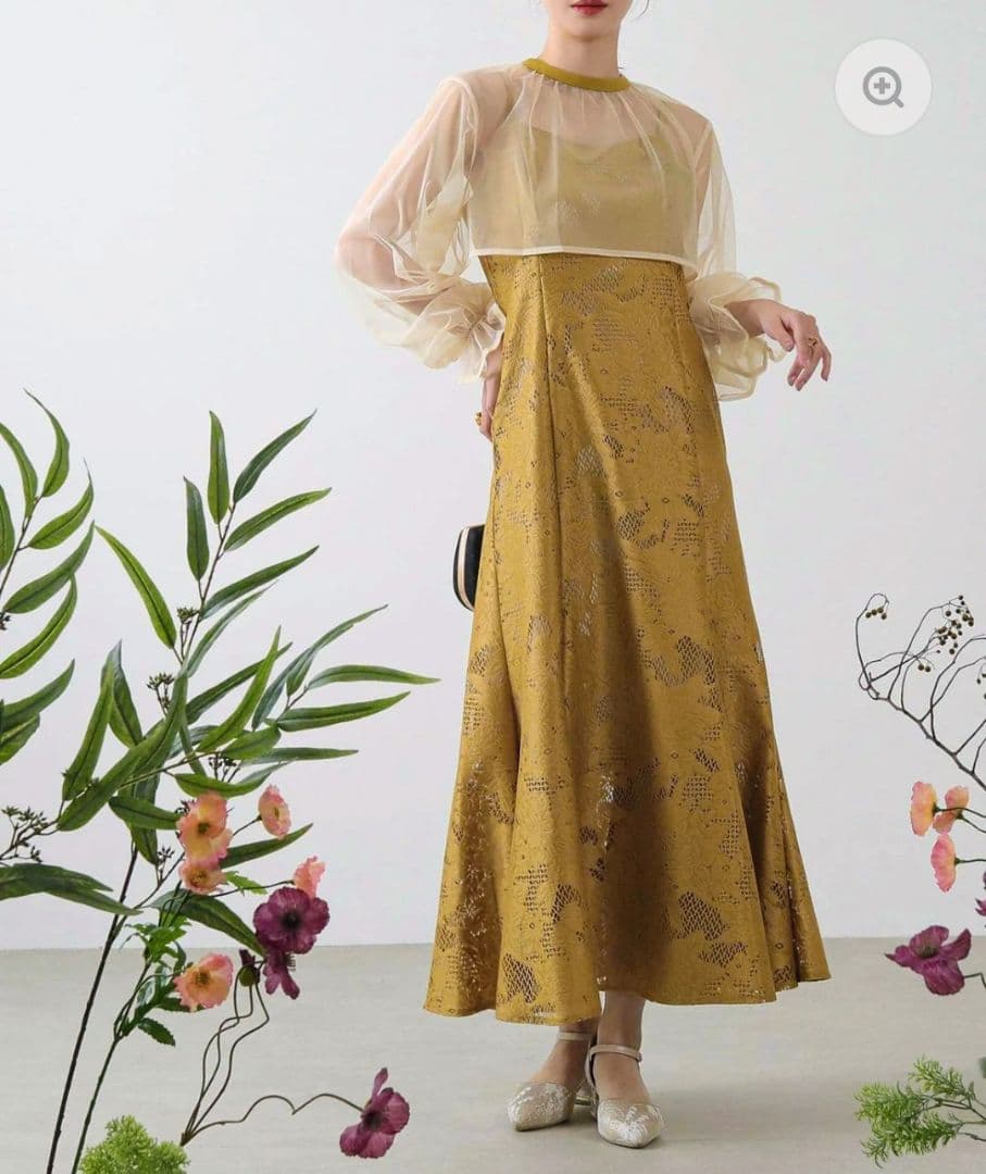 kana カナ チュールボレロセット 結婚式 パーティー L マスタードL kana