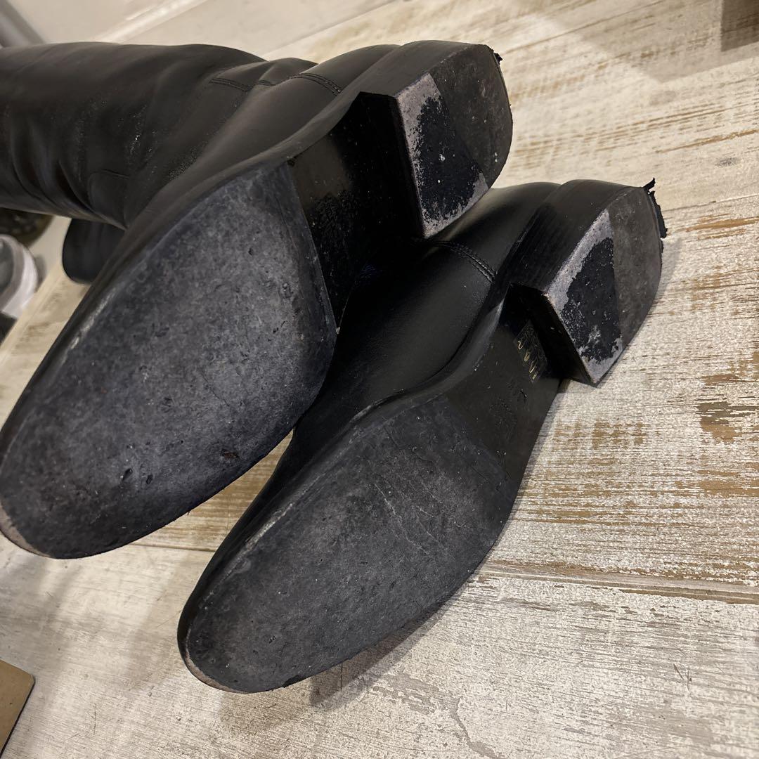 MAXMARA マックスマーラ　ブラック　フラット ロングブーツ