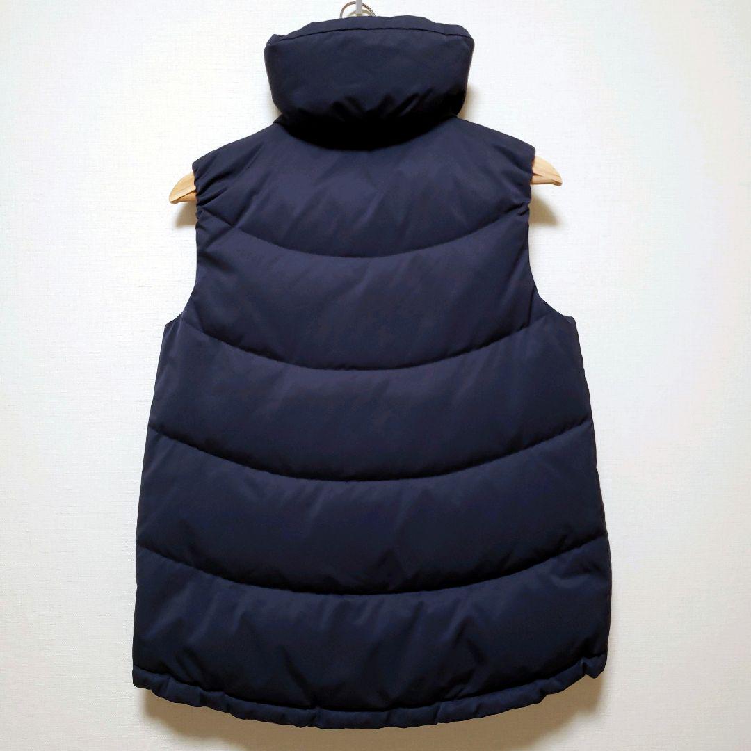 極美品　セオリーリュクス　ダウン　ベスト　ネイビー　紺　40　ボリュームカラー