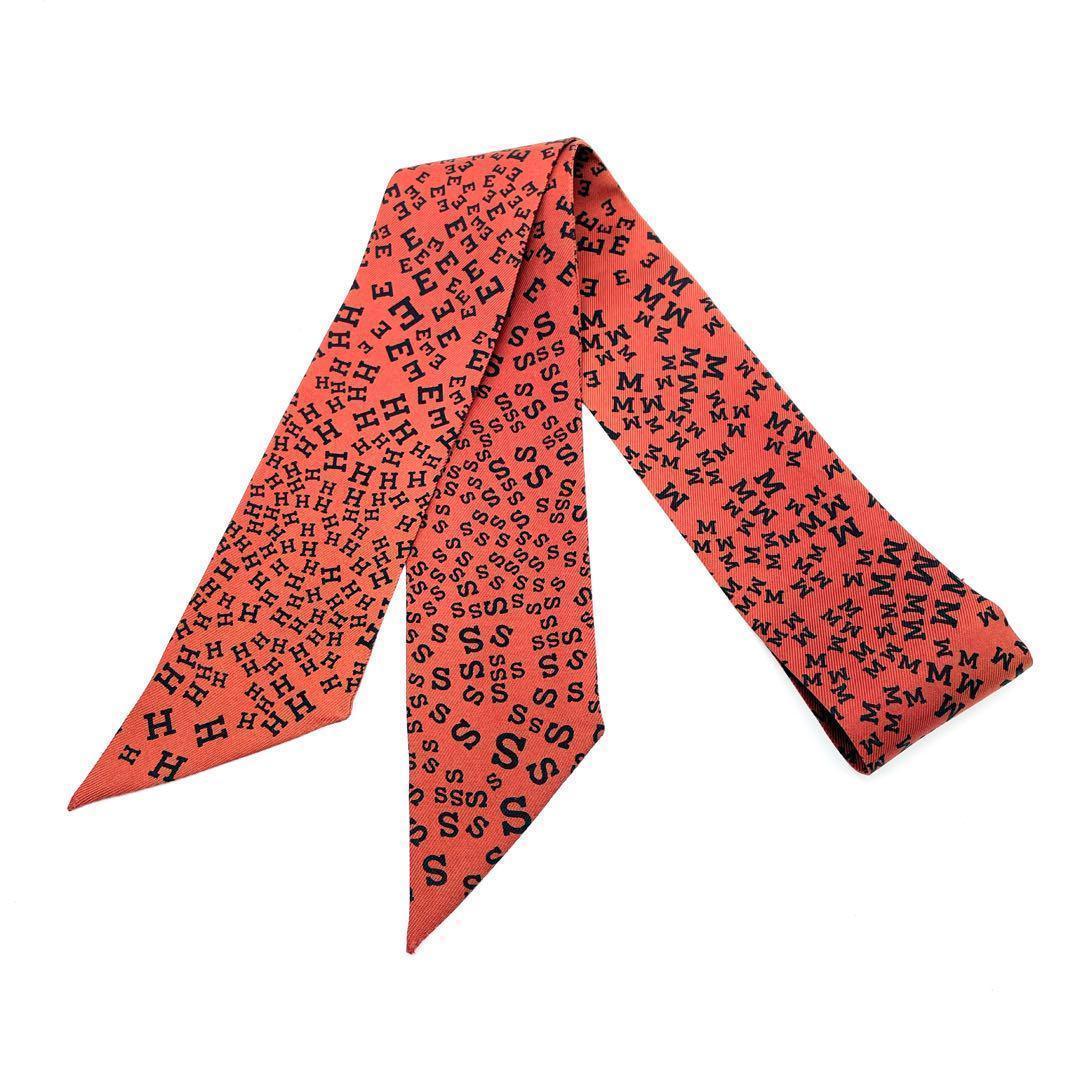 ✨️美品✨️ エルメス ツイリー スカーフ アルファベット ロゴ Twilly