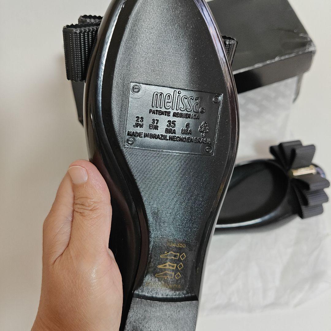 未使用Melissa × JASON WUリボンフラットシューズリボン 23cm